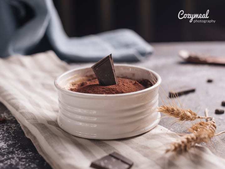 Chocolate dirt pudding with toppings