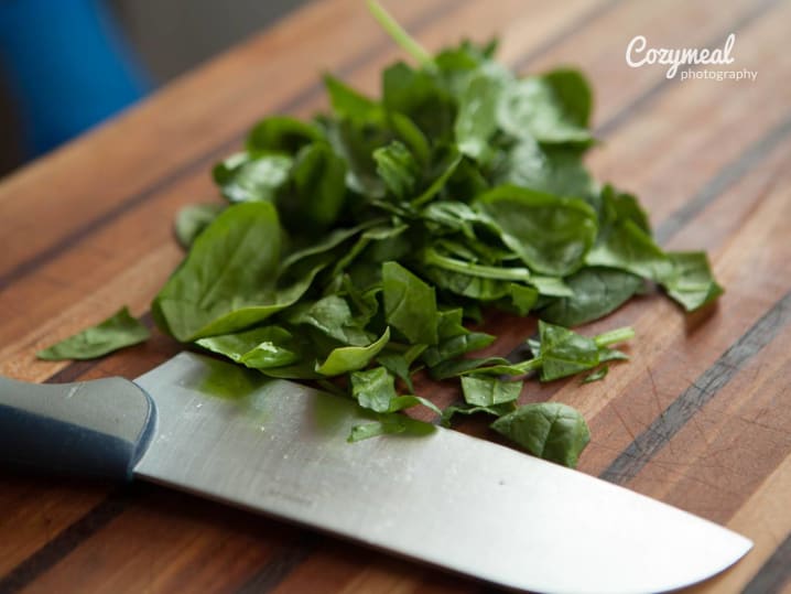 Chopped spinach