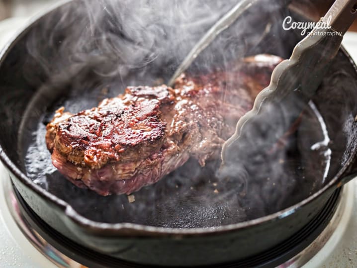 Cooking steak