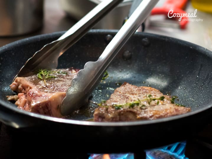 Cooking steak