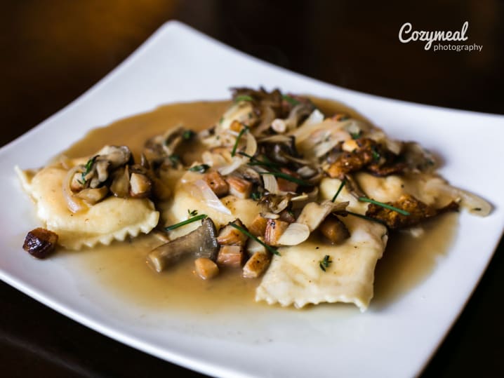 mushroom ravioli