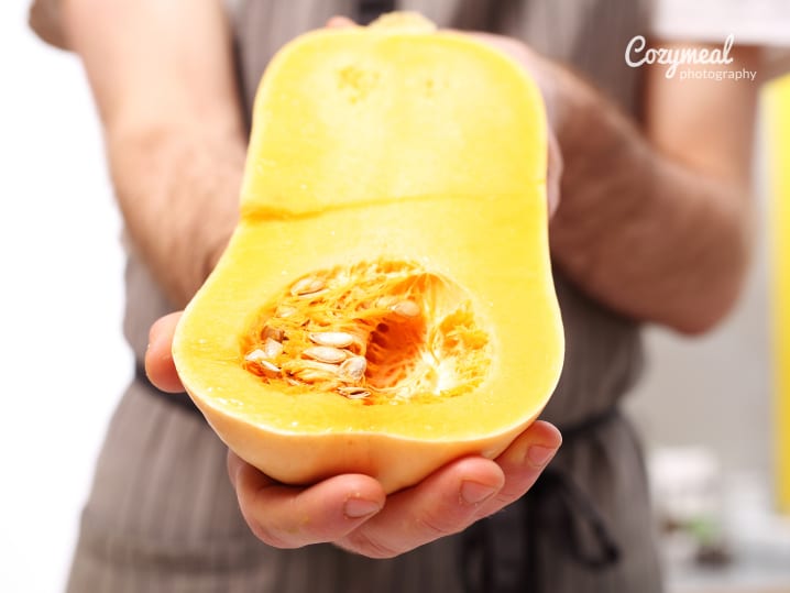 Cutting pumpkin