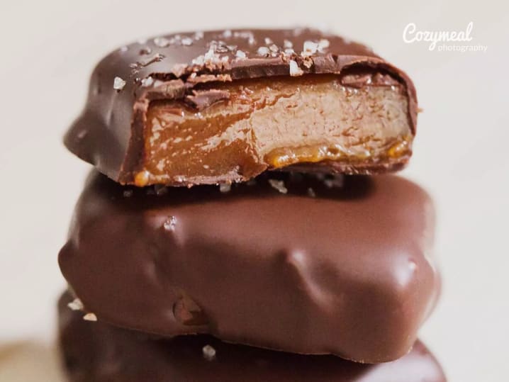 Dark Chocolate Caramels with Fleur de Sel