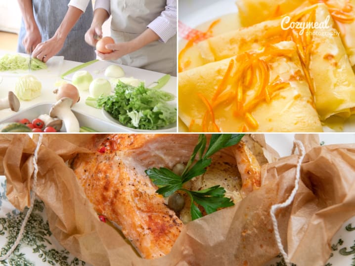 Date Night  A Parisian Salmon Supper Menu