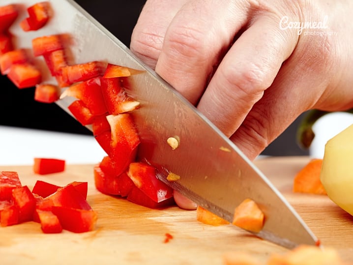 Dicing pepper
