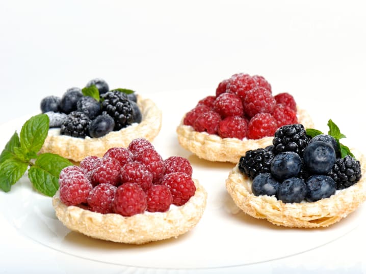 Fresh fruit tartlets