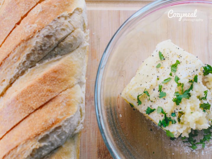 Fromage Fort with baguette