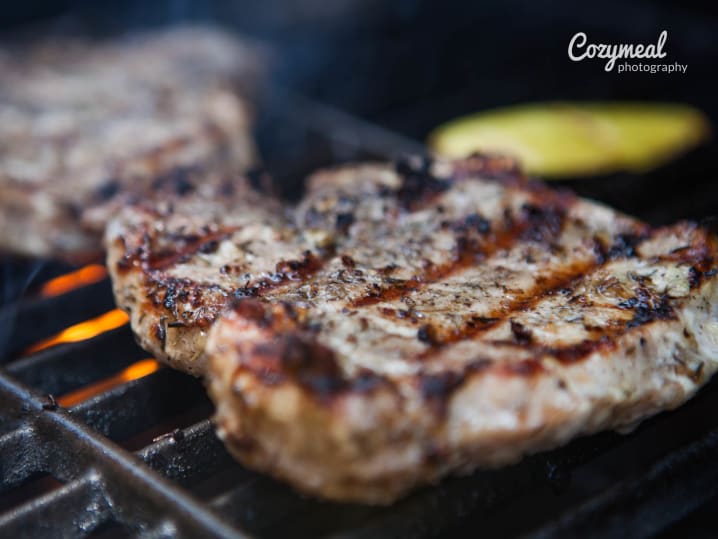 Grilled pork chops 