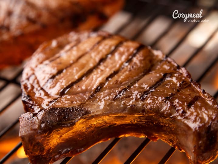 Grilling pork chops