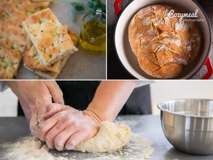 Handcrafted Breads Butter menu collage