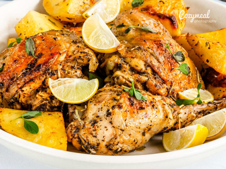 Honey Lemon Saffron Grilled Chicken Thighs