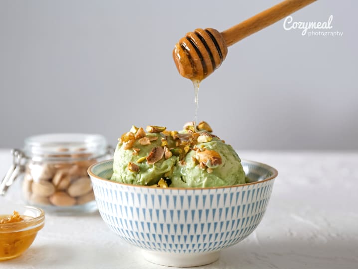 Honey Pistachio Ice Cream