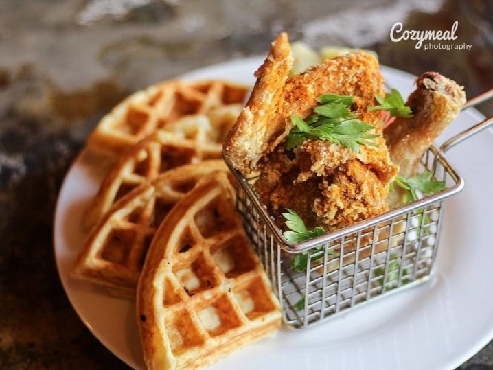 chicken and waffles