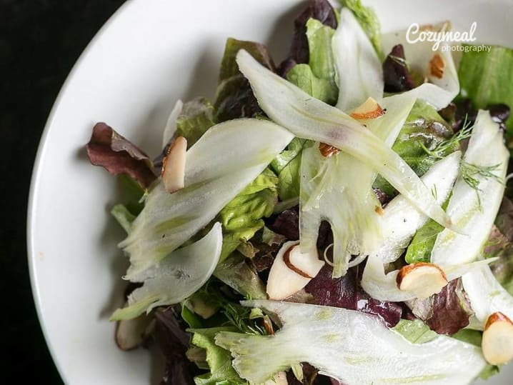 With fennel salad