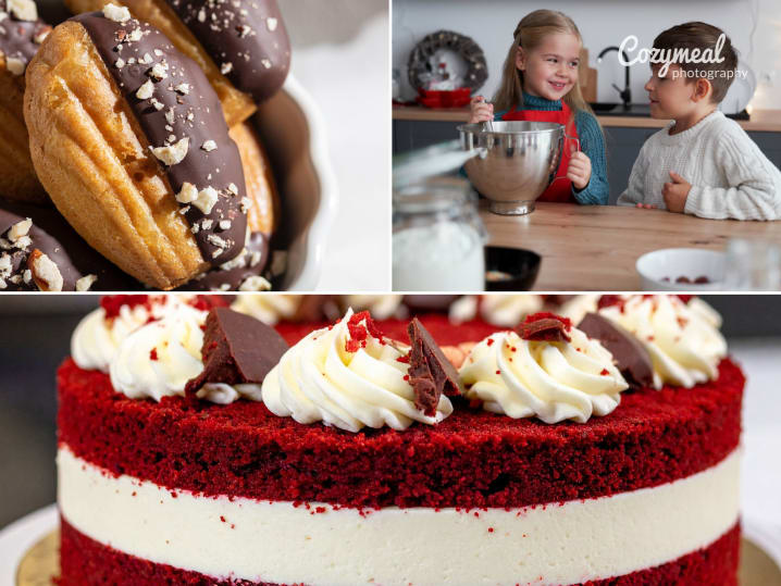 Kids Winter Series  Holiday Baking Menu Collage