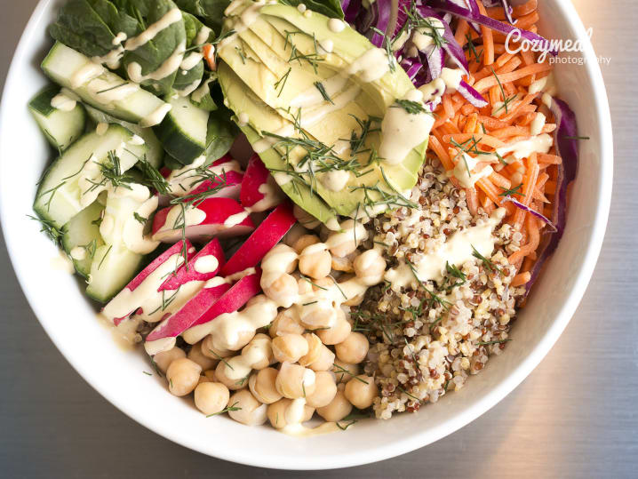 Seasonal Bali Bowl With Fruit and Vegetables