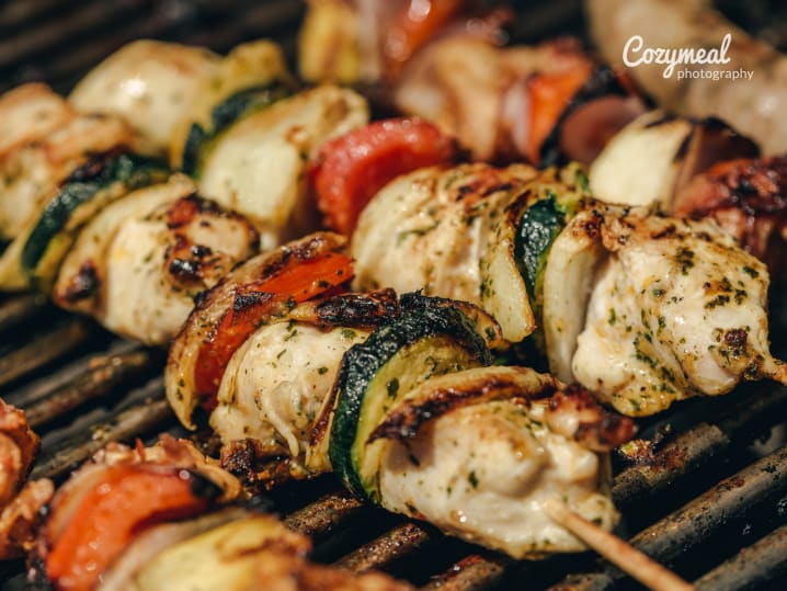 Lebanese Grilled Chicken Kabobs
