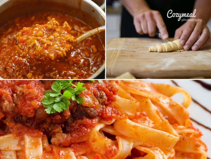 Make Homemade Bolognese Tagliatelle