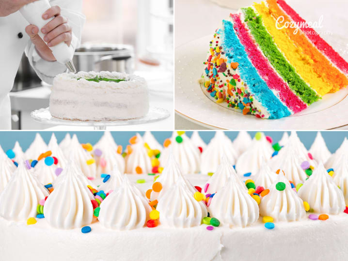 Make & Take  Rainbow Cake