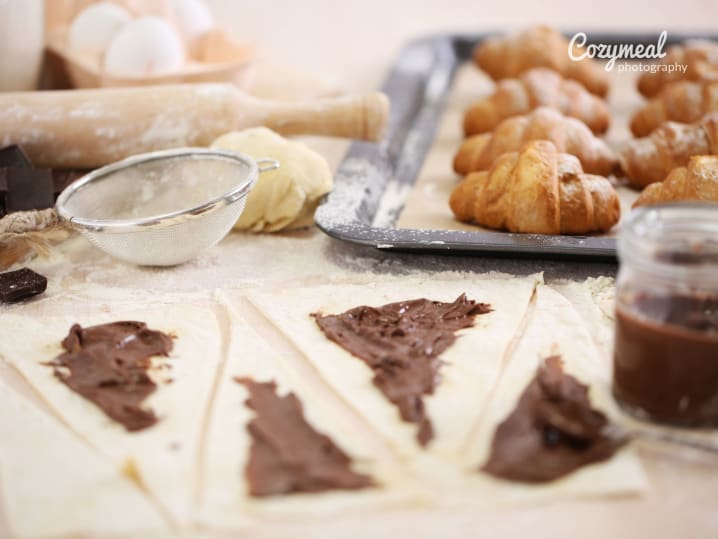 Making Croissant with Chocolate