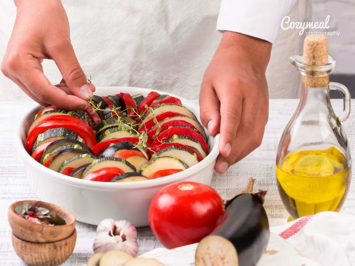 Making ratatouille