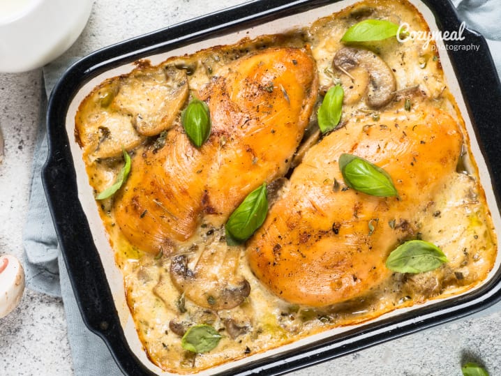 Marsala chicken tray