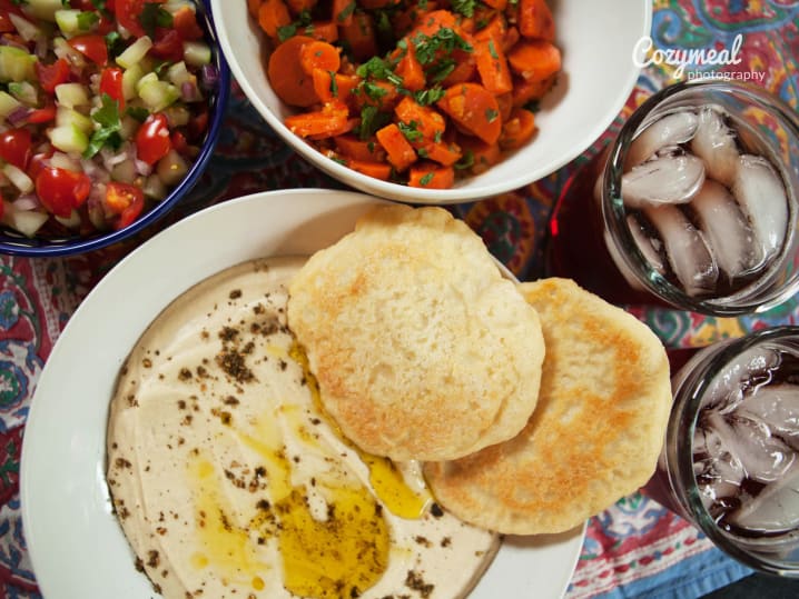 Middle eastern salad feast