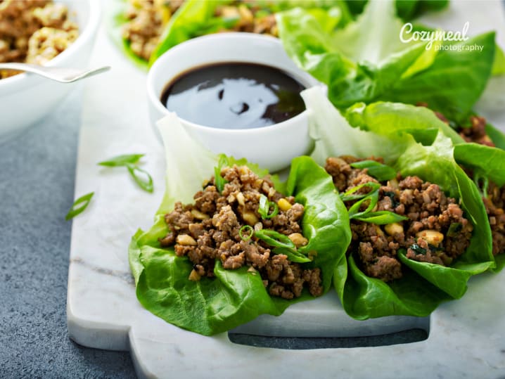 Minced Chicken Lettuce Cups