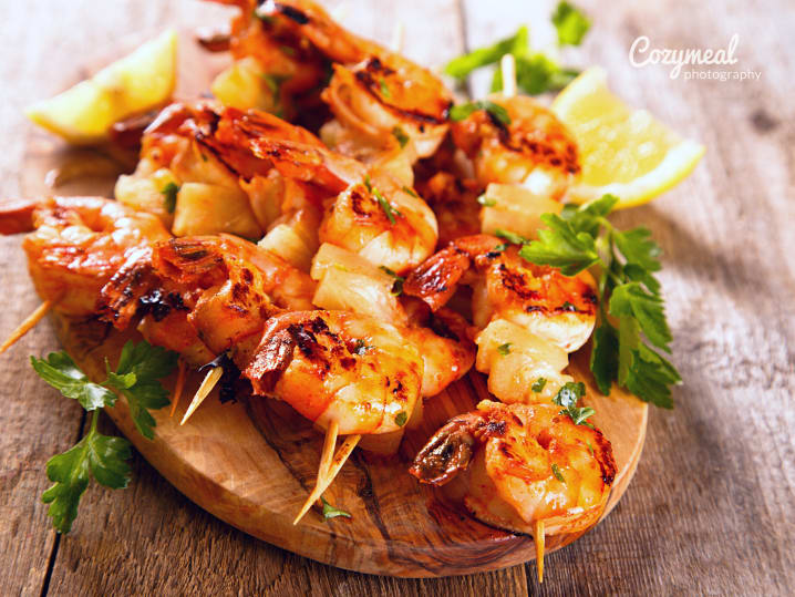 Mojo shrimp kabobs