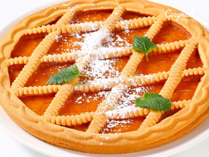 Nectarine and Raspberry Crostata