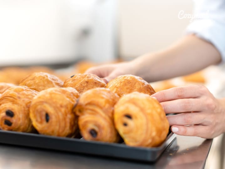 Pain Au Chocolat out of the oven
