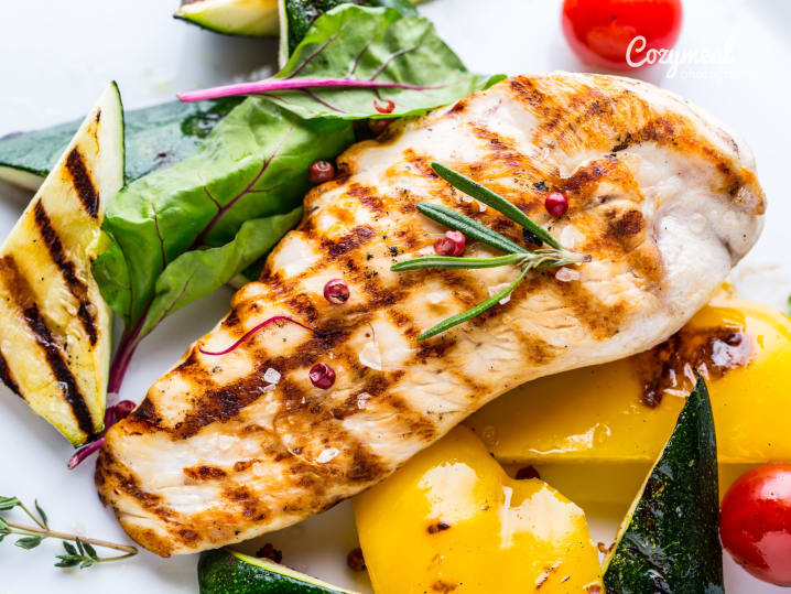 Pan seared chicken with ratatouille