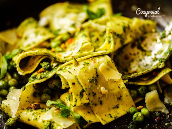 Pappardelle with Peas and Mint