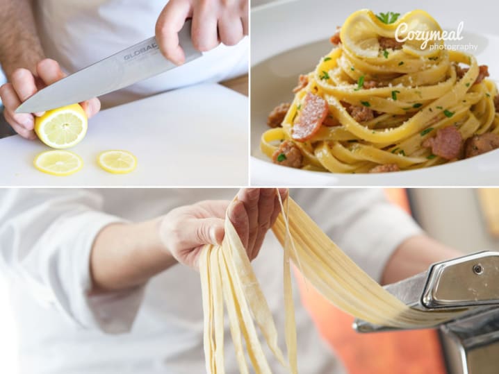 Pasta making lesson