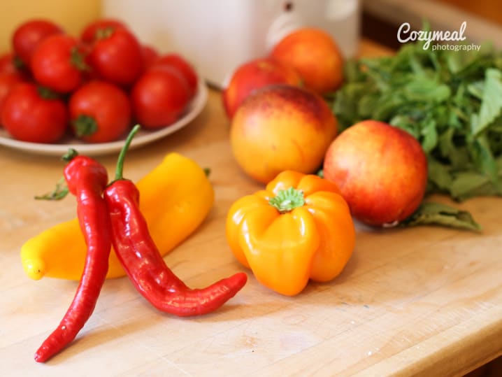 Peppers, fresh produce from the farmers market