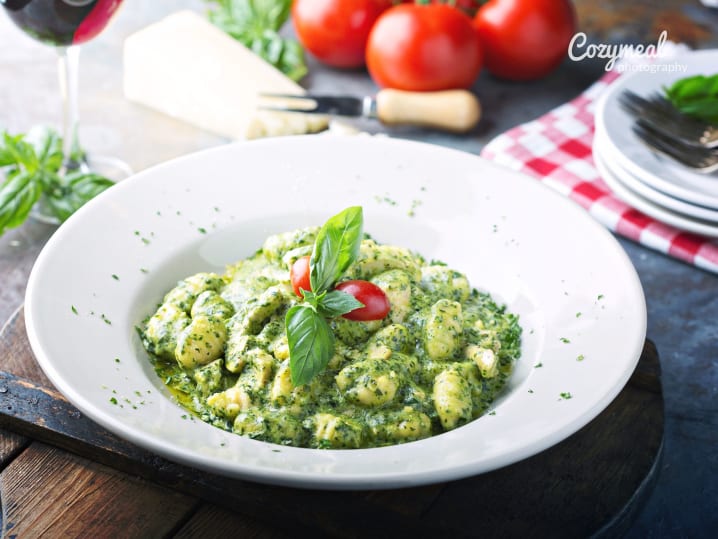 Potato Gnocchi with Basil Pesto