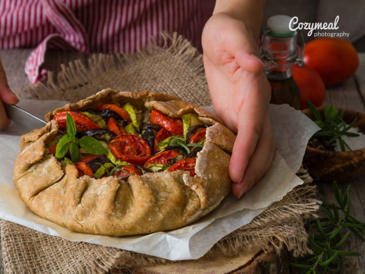 baking ratatouille tart