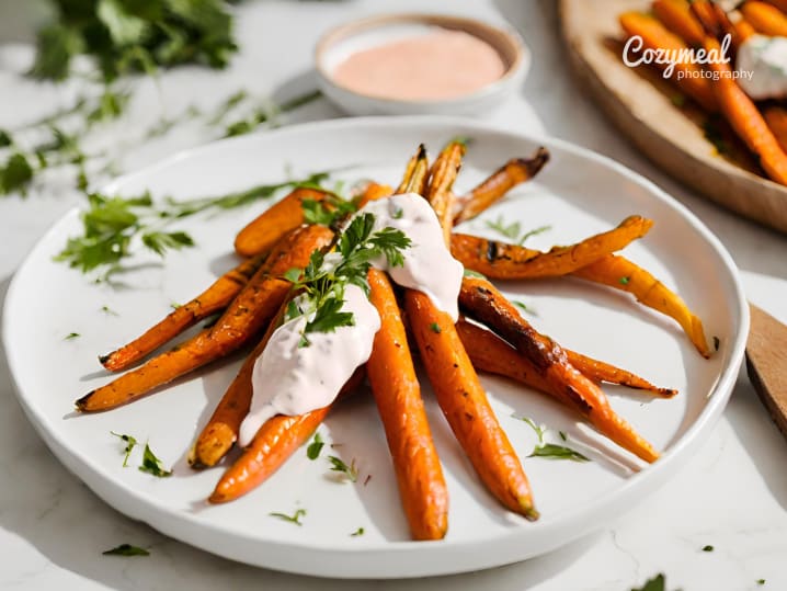 Roasted Carrots with Harissa Yogurt