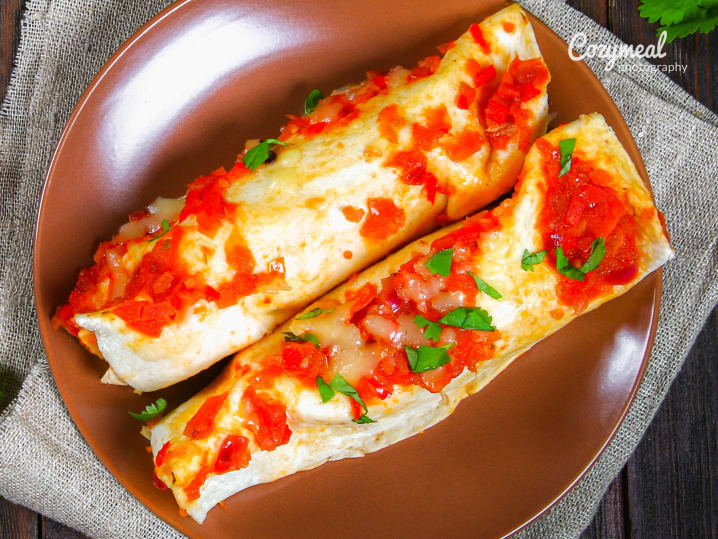 Roasted Chicken and Hatch Chili Enchiladas With Salsa Roja