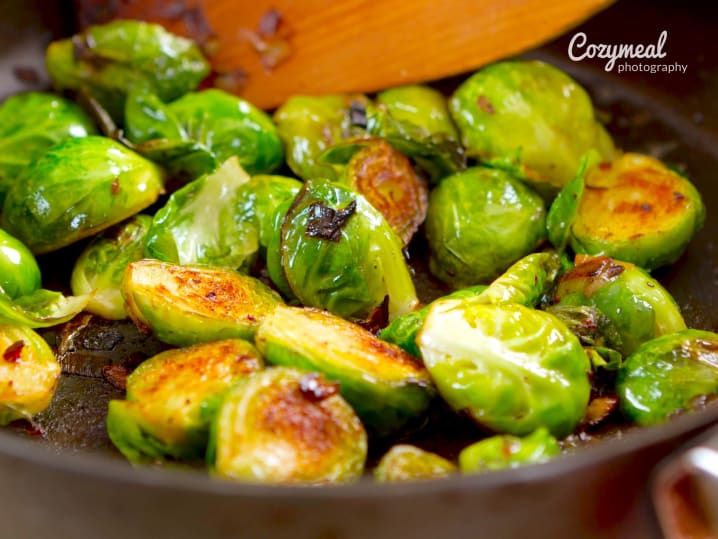 SauteМЃed Brussels Sprouts