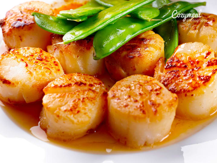 Seared Scallops in beurre blanc