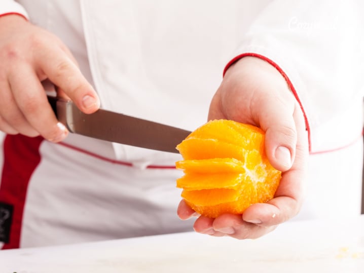Sectioning orange