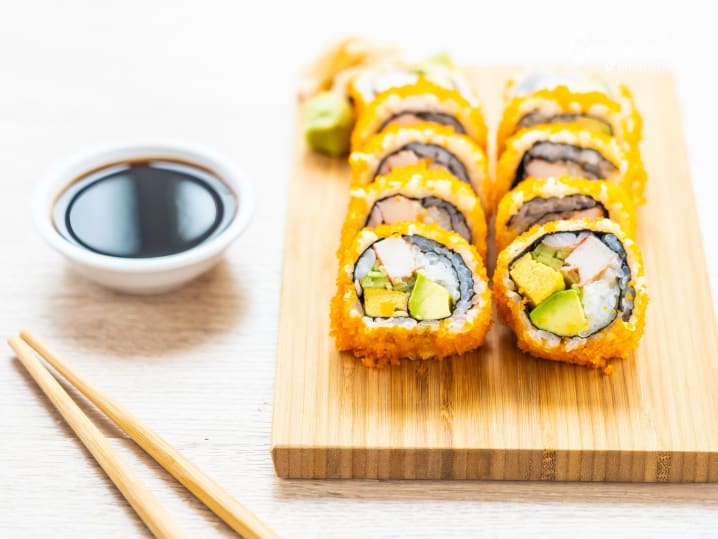 Shrimp tempura rolls