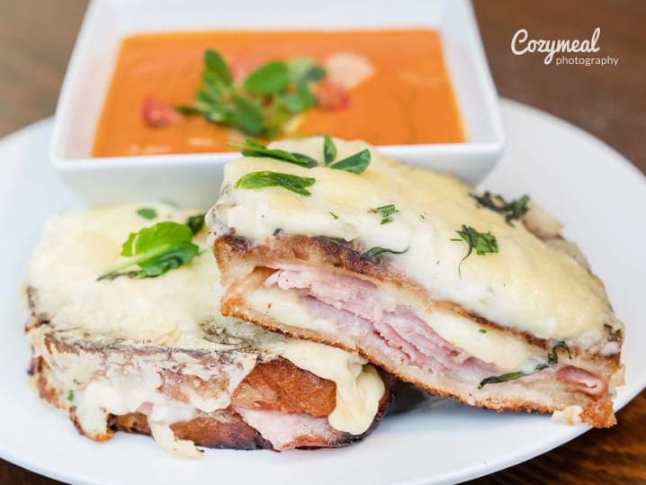 Smoked Tomato Bisque w: Croque Monsieur