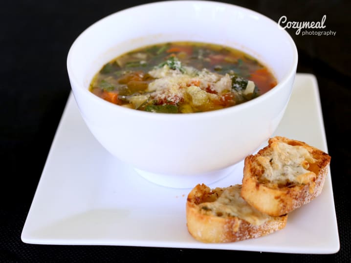 Tuscan soup and bruschetta