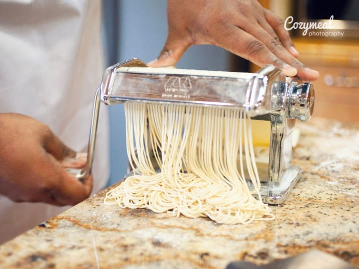Spaghetti making