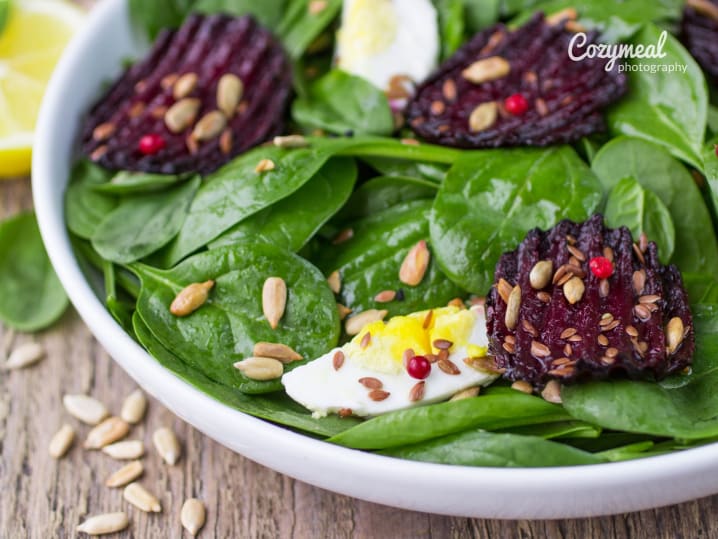 Spinach and Beet Salad