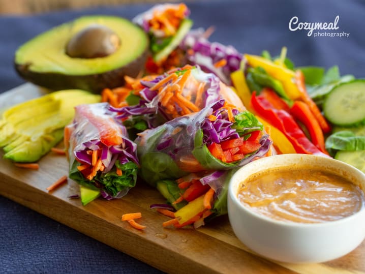 rainbow spring rolls