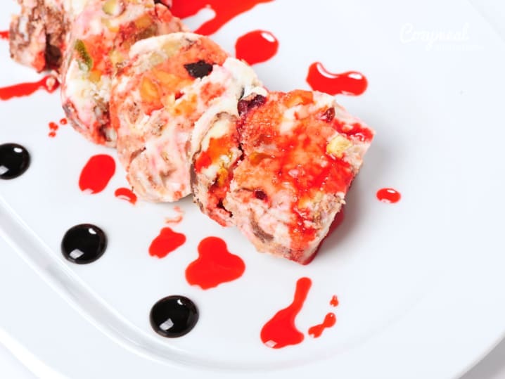 Strawberry Nutella Semifreddo