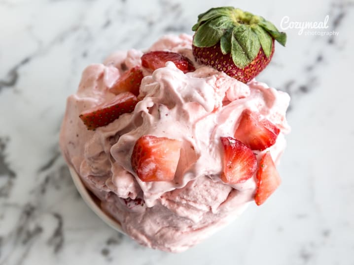 Strawberry Basil Ice Cream